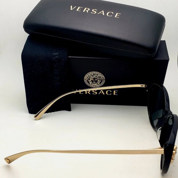 Versace Black and Gold Womens 55mm Sunglasses main image 9